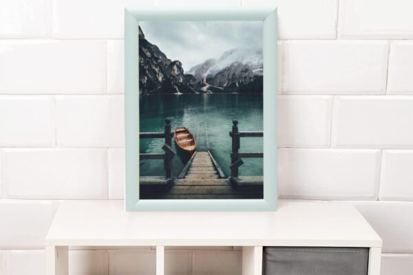 White SD Molding 50cm x 70cm Picture Frame Wall Mounted Shatterproof Perspex Front -Landscape Portrait Display