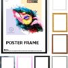 Multi Color 70cm x 100cm Poster Frame Portrait Landscape Display with high quality MDF Wood