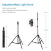 Photo Studio Light Stand 200cm 6.6ft Adjustable Photography Stand Sturdy Tripod Stand, Lighting, Umbrella and Background