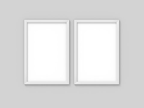 Set Of 2 | A4 (21 x 29.7 cm) | Black, White, Oak MDF Wooden Frame | Without Mount