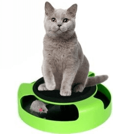 Cat Kitten Game - Catch The Mouse | Moving Toy Game for Cats & Kittens | Claw Scratching Toy with Mouse | Great Toy for Cats Indoors