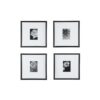 Pack of 4 | A1 Size Frames | Black, White, Oak MDF Wooden Frame | Without Mount