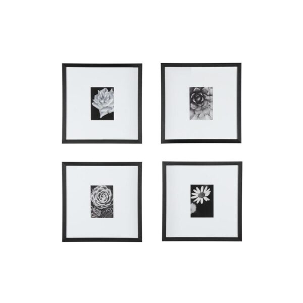 Pack of 4 | A1 Size Frames | Black, White, Oak MDF Wooden Frame | Without Mount