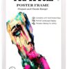 Multi Color 70cm x 100cm Poster Frame Portrait Landscape Display with high quality MDF Wood